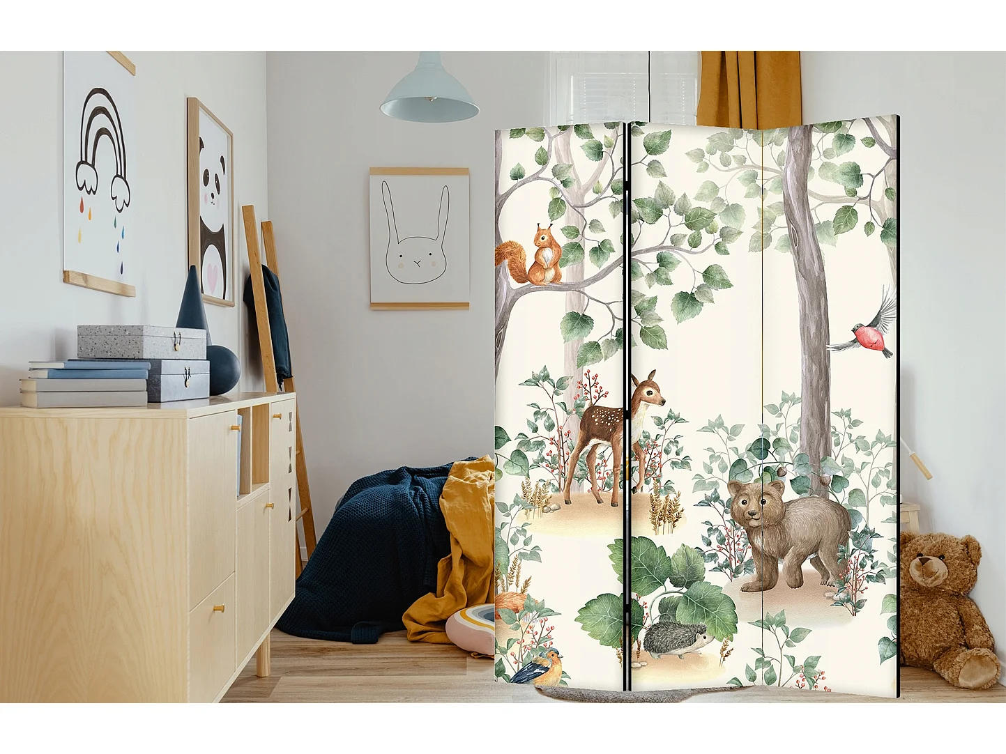 Raumteiler Foto Paravent Textur 135x172 cm beidseitig auf Vlies-Leinwand Bedruckt Trennwand Spanische Wand Sichtschutz Raumtrenner Design Ornament