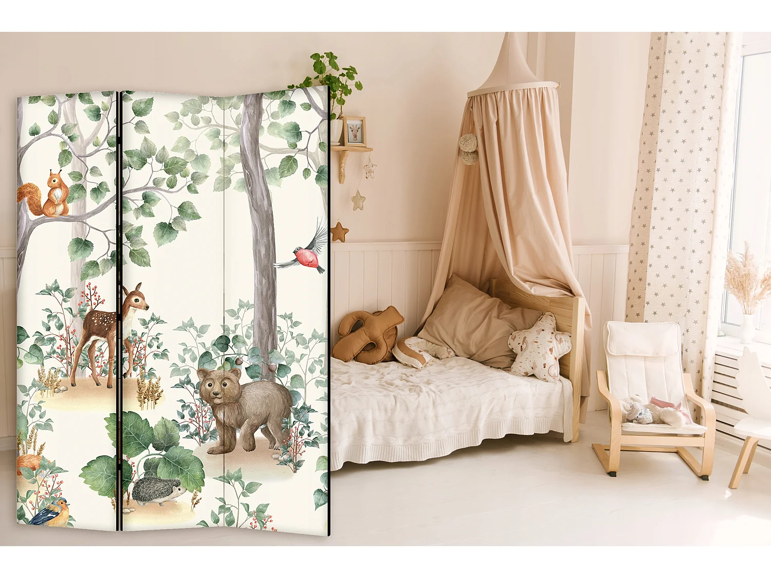 Raumteiler Foto Paravent Textur 135x172 cm beidseitig auf Vlies-Leinwand Bedruckt Trennwand Spanische Wand Sichtschutz Raumtrenner Design Ornament