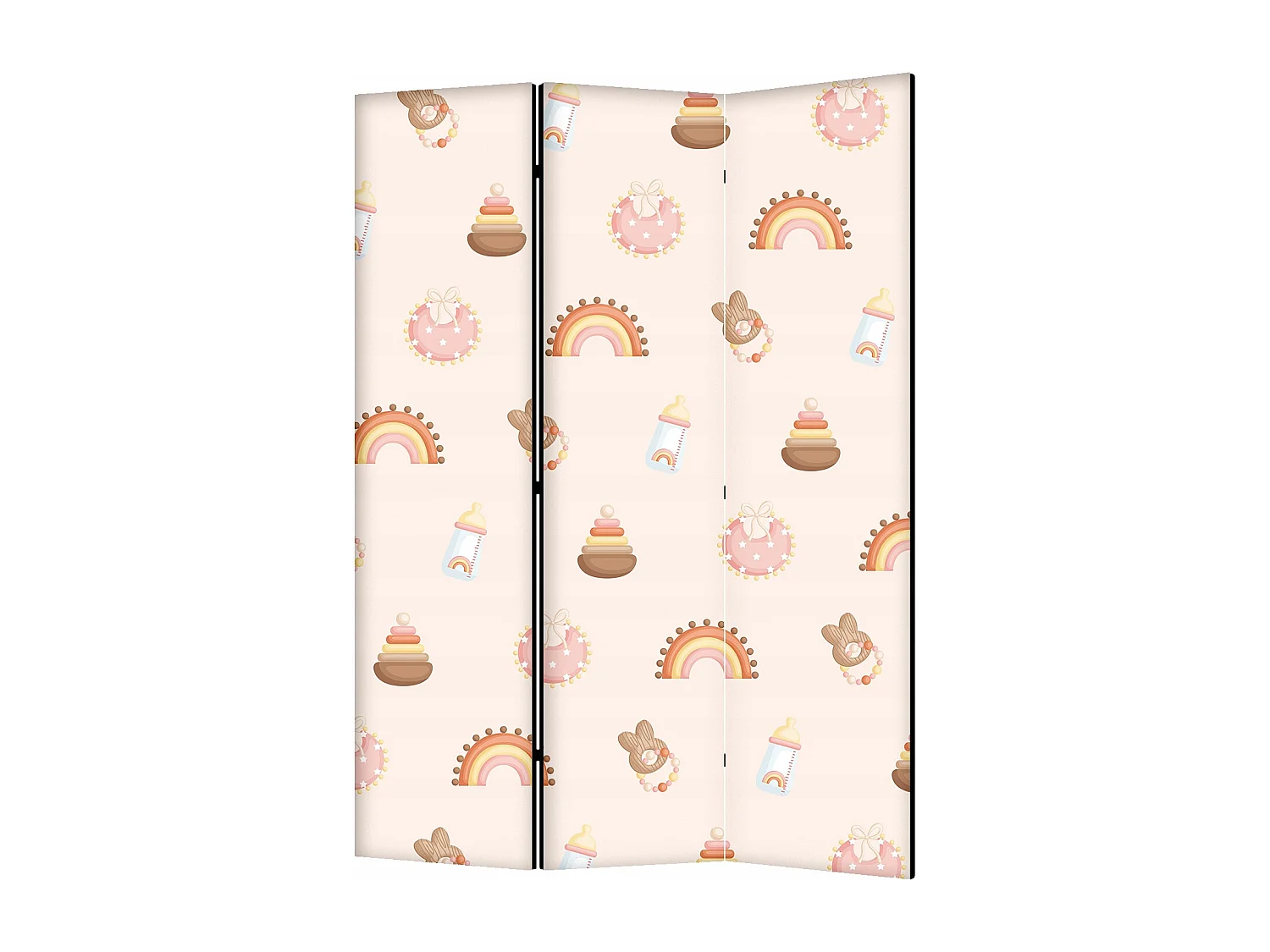 Raumteiler Foto Paravent Textur 135x172 cm beidseitig auf Vlies-Leinwand Bedruckt Trennwand Spanische Wand Sichtschutz Raumtrenner Design Ornament