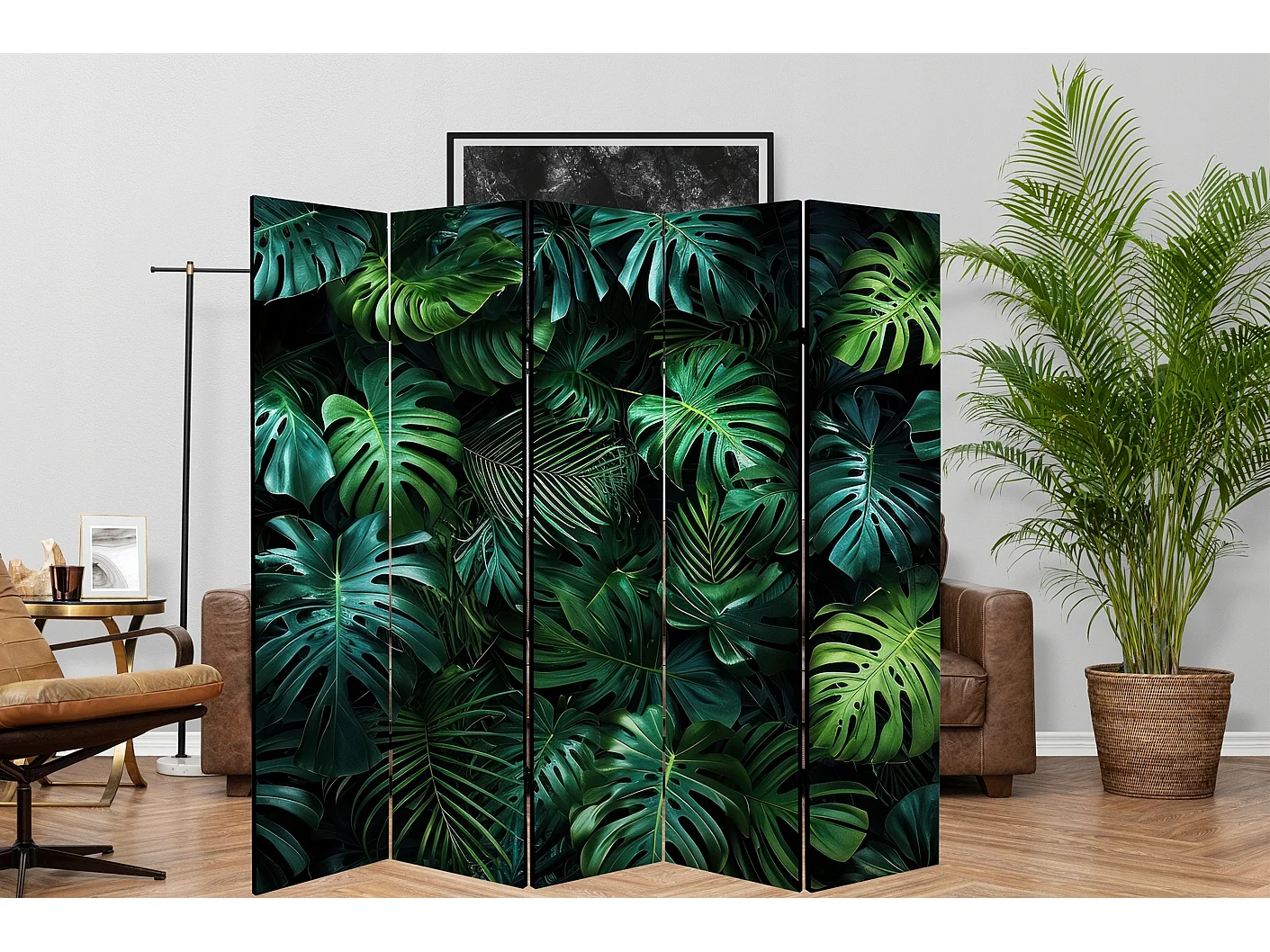 Raumteiler Foto Paravent Textur 225x172 cm beidseitig auf Vlies-Leinwand Bedruckt Trennwand Spanische Wand Sichtschutz Raumtrenner Design Ornament