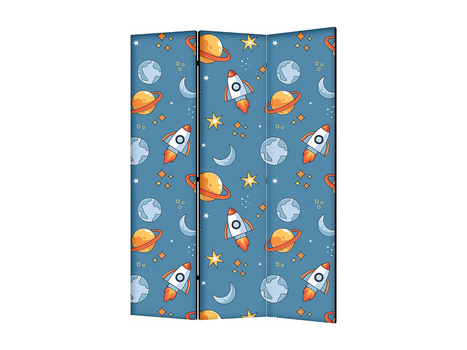 Raumteiler Foto Paravent Textur 135x172 cm beidseitig auf Vlies-Leinwand Bedruckt Trennwand Spanische Wand Sichtschutz Raumtrenner Design Ornament