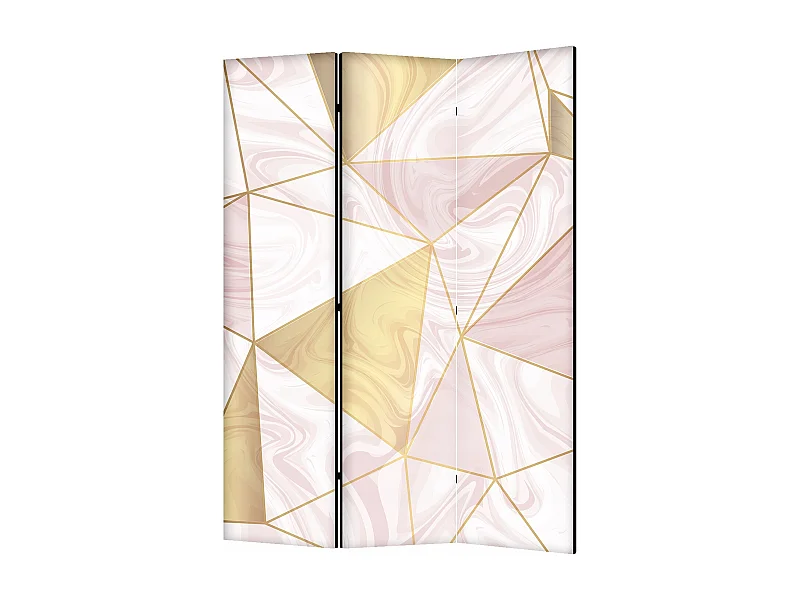 Raumteiler Foto Paravent Textur 135x172 cm beidseitig auf Vlies-Leinwand Bedruckt Trennwand Spanische Wand Sichtschutz Raumtrenner Design Ornament