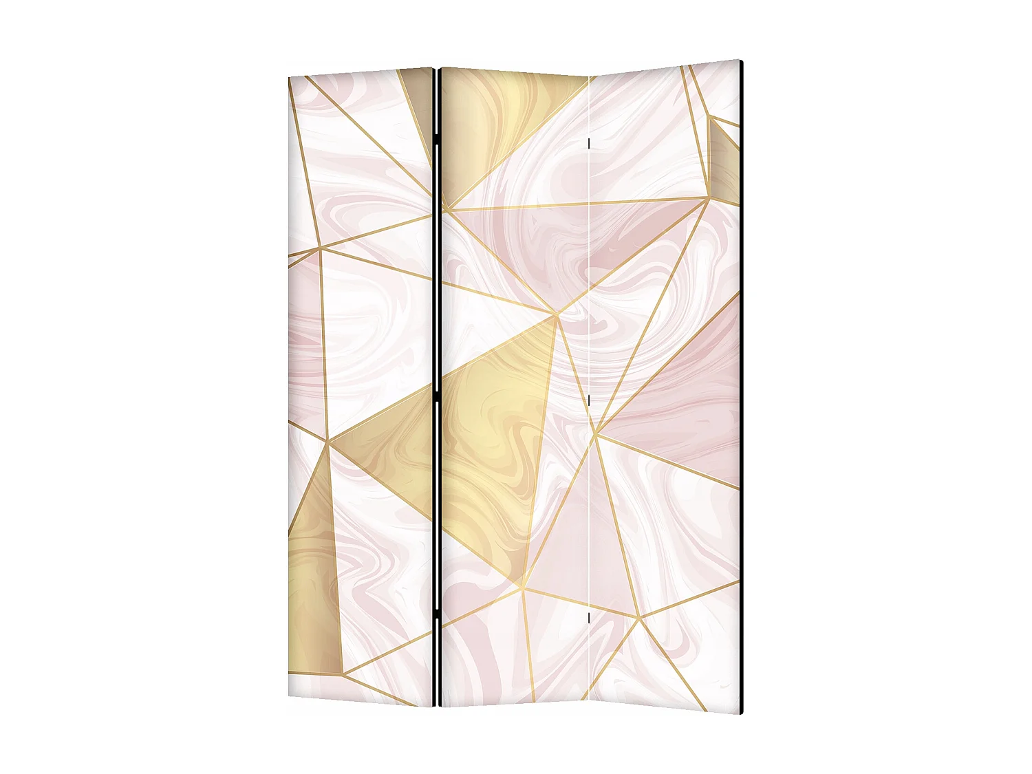 Raumteiler Foto Paravent Textur 135x172 cm beidseitig auf Vlies-Leinwand Bedruckt Trennwand Spanische Wand Sichtschutz Raumtrenner Design Ornament