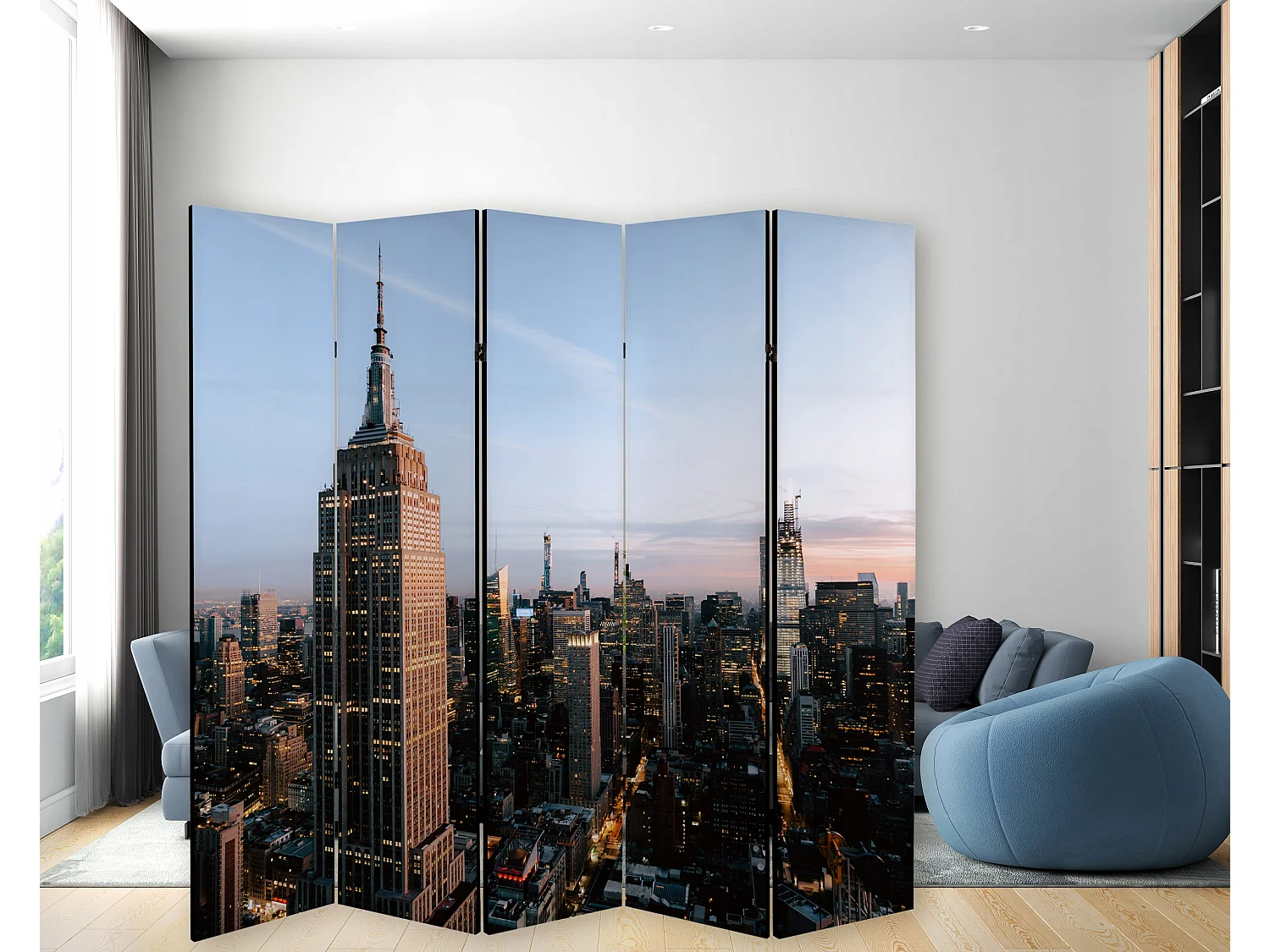 Raumteiler Foto Paravent Textur 225x172 cm beidseitig auf Vlies-Leinwand Bedruckt Trennwand Spanische Wand Sichtschutz Raumtrenner Design Ornament