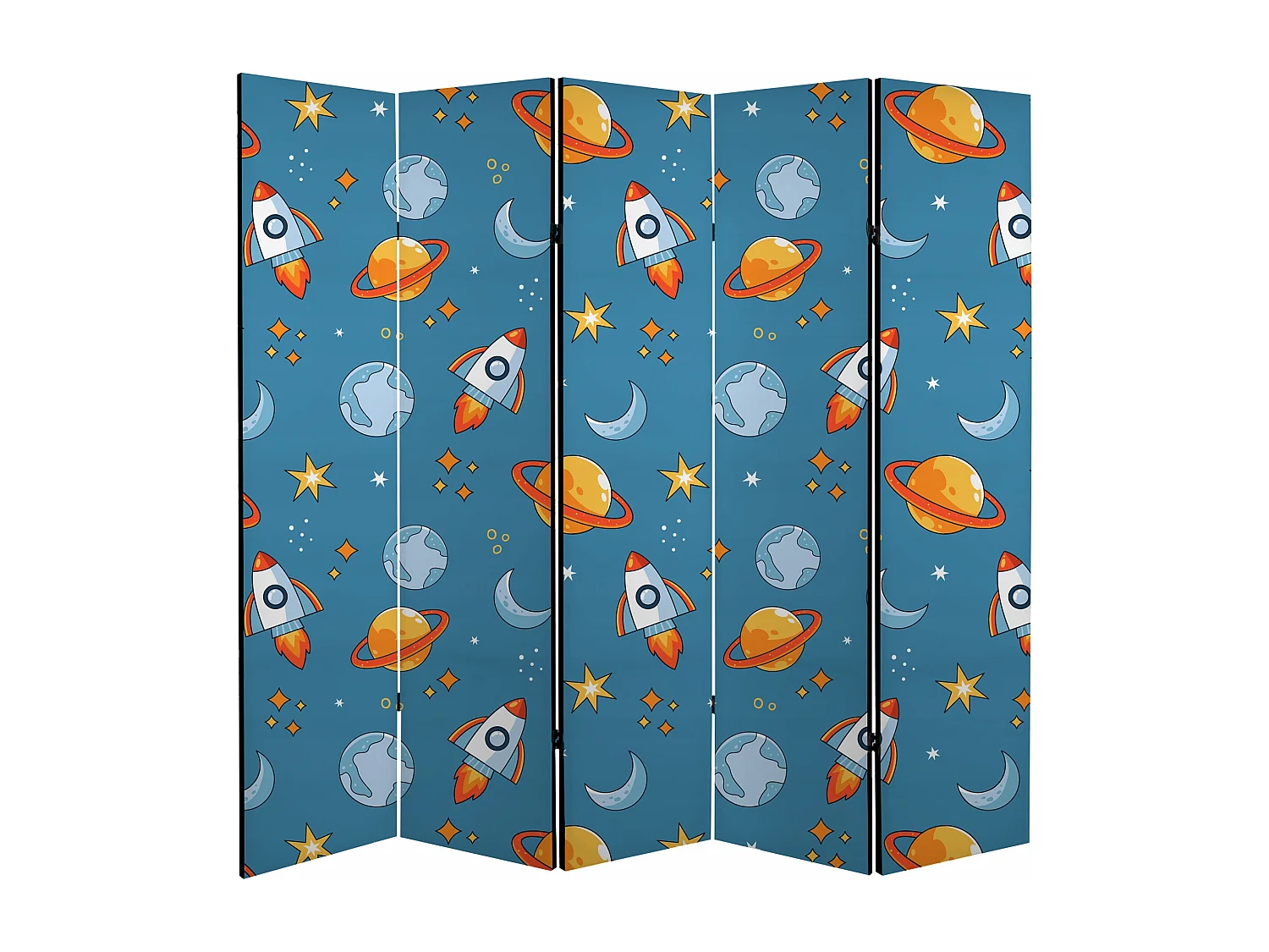 Raumteiler Foto Paravent Textur 225x172 cm beidseitig auf Vlies-Leinwand Bedruckt Trennwand Spanische Wand Sichtschutz Raumtrenner Design Ornament