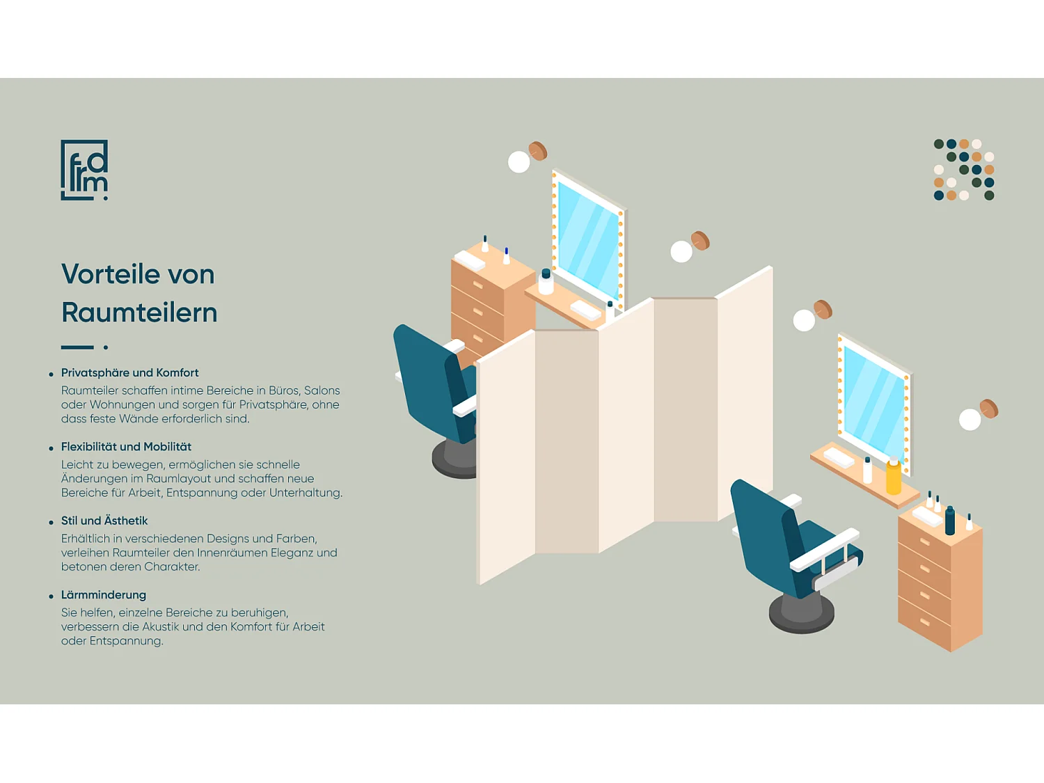 Raumteiler Foto Paravent Textur 135x172 cm beidseitig auf Vlies-Leinwand Bedruckt Trennwand Spanische Wand Sichtschutz Raumtrenner Design Ornament