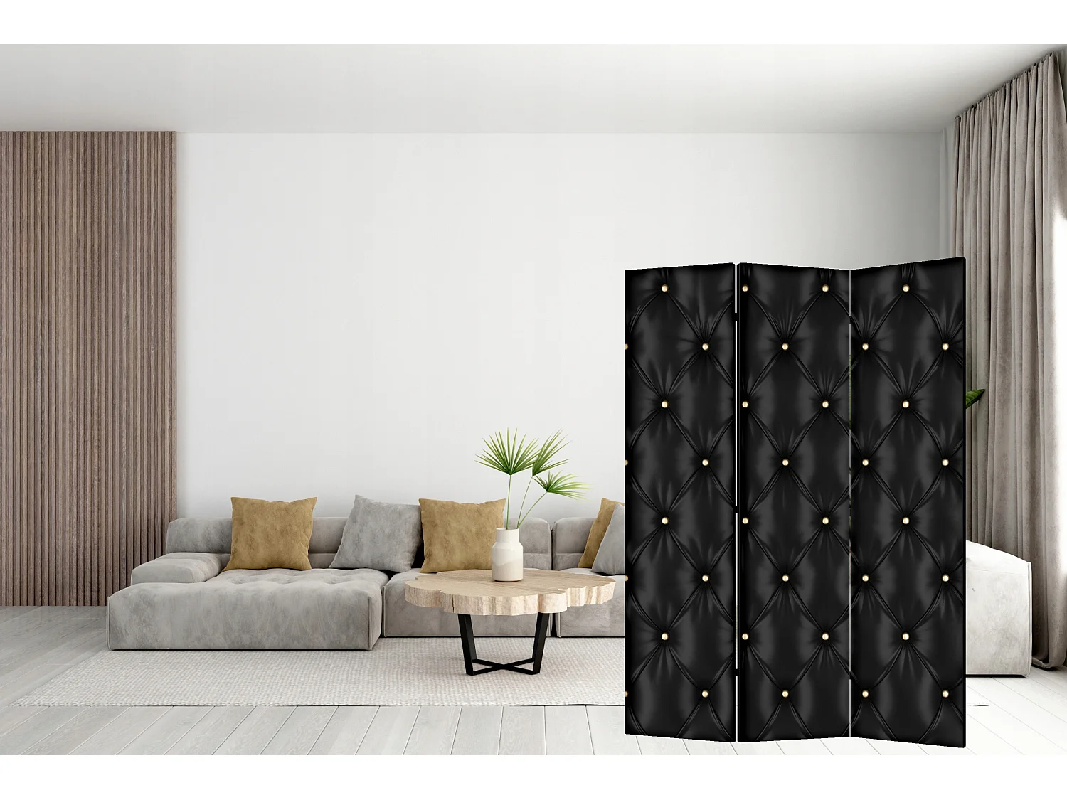 Raumteiler Foto Paravent Textur 135x172 cm beidseitig auf Vlies-Leinwand Bedruckt Trennwand Spanische Wand Sichtschutz Raumtrenner Design Ornament