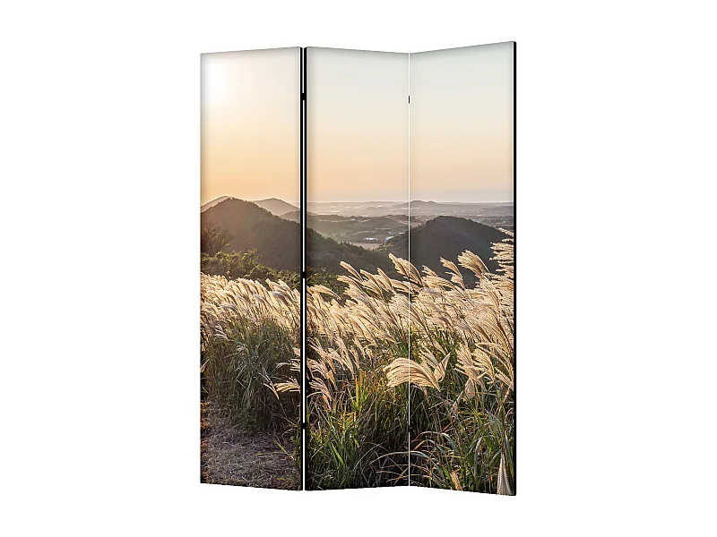 Raumteiler Foto Paravent Textur 135x172 cm beidseitig auf Vlies-Leinwand Bedruckt Trennwand Spanische Wand Sichtschutz Raumtrenner Design Ornament