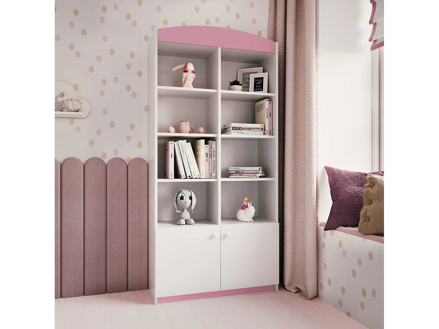 Kinderregal II Babydreams - praktisch, modernes Design, ideal für das Kinderzimmer