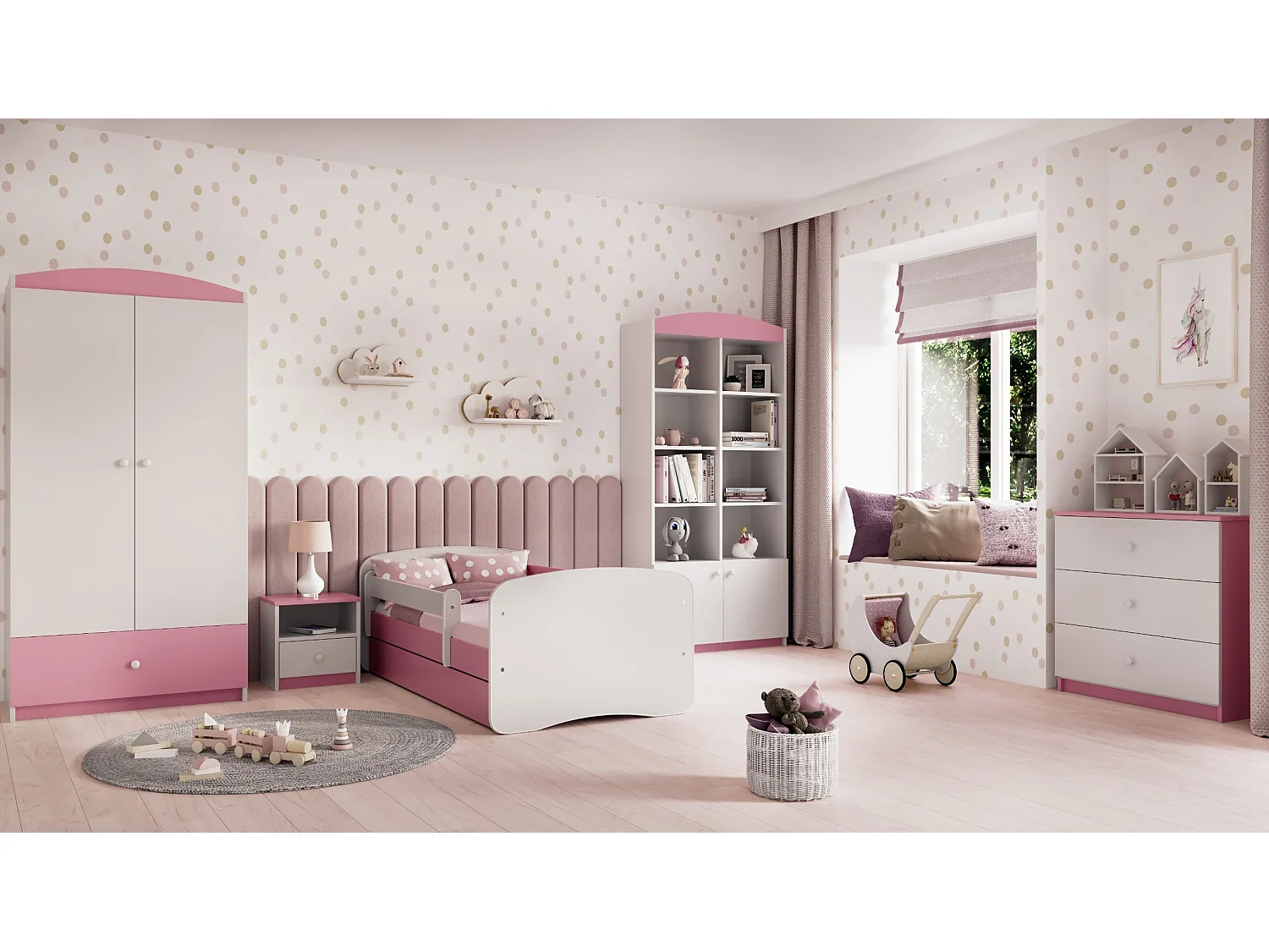 Kinderregal II Babydreams - praktisch, modernes Design, ideal für das Kinderzimmer