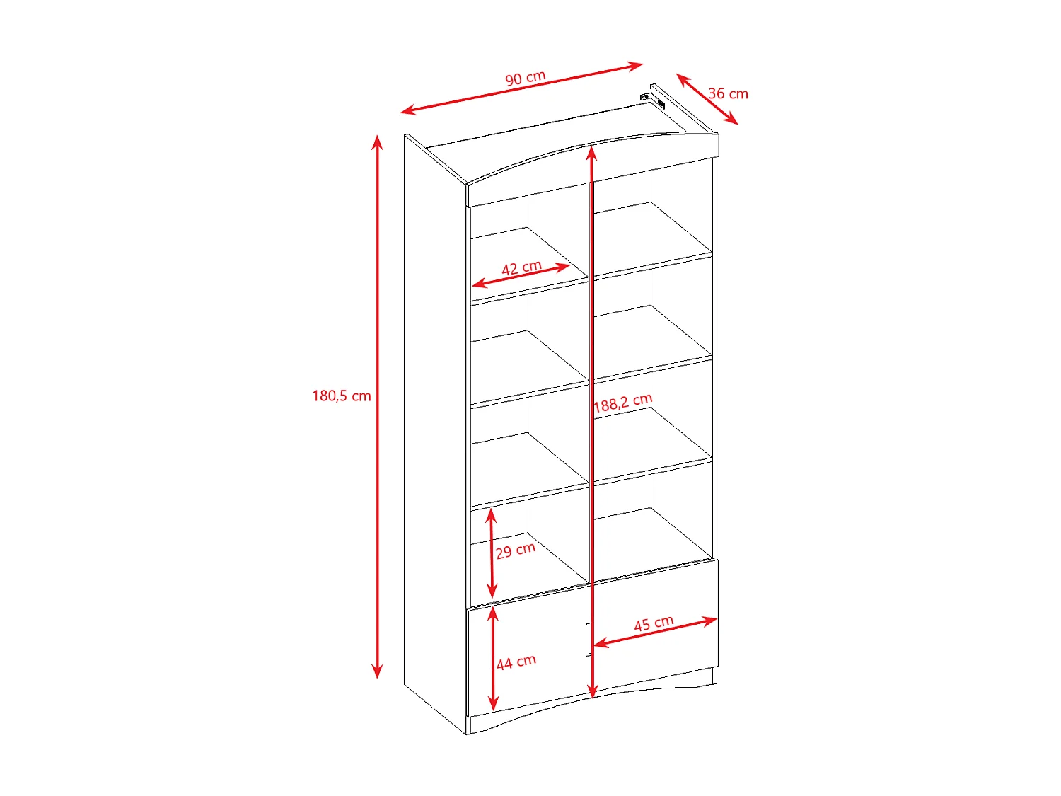 Bibliothèque Enfant Double Classic