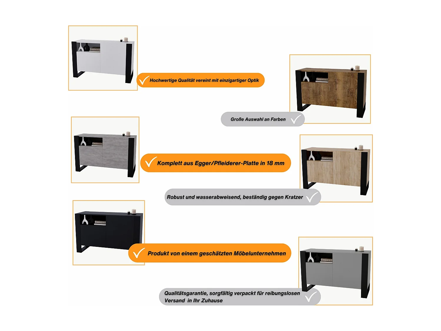 KOMMODE mit 3 Fächern