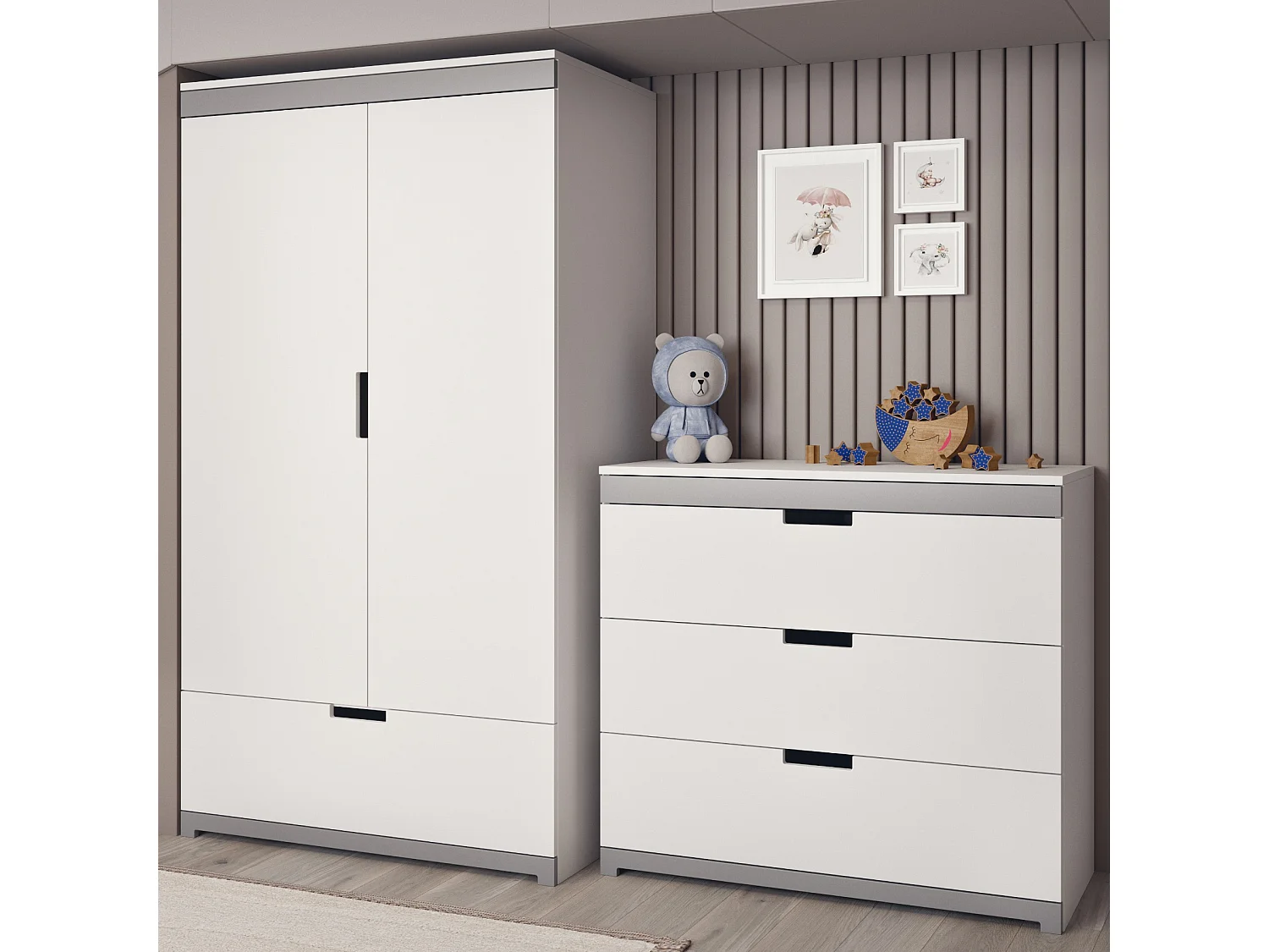 Commode stable TOMI avec beaucoup d'espace de rangement - Design moderne