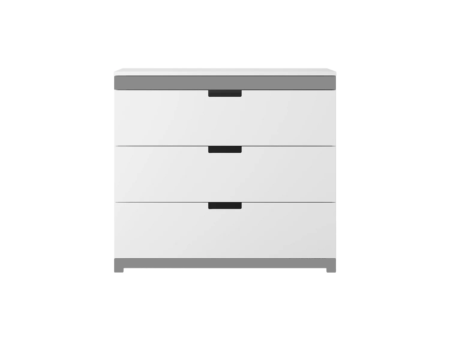 Cassettiera Bambini TOMI Bianca con 3 Cassetti Spaziosi - Design Moderno e Stabilità