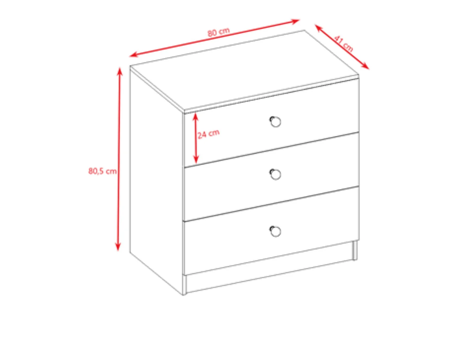 Comò Bambini ZOO Rosa Babydreams 3 Cassetti - Alta Qualità, Design Moderno, Sicurezza e Comfort