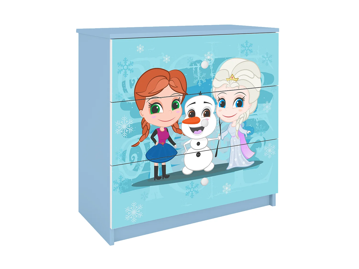 Kinderkommode mit Schubladen Eisberg in der Farbe Blau Babydreams