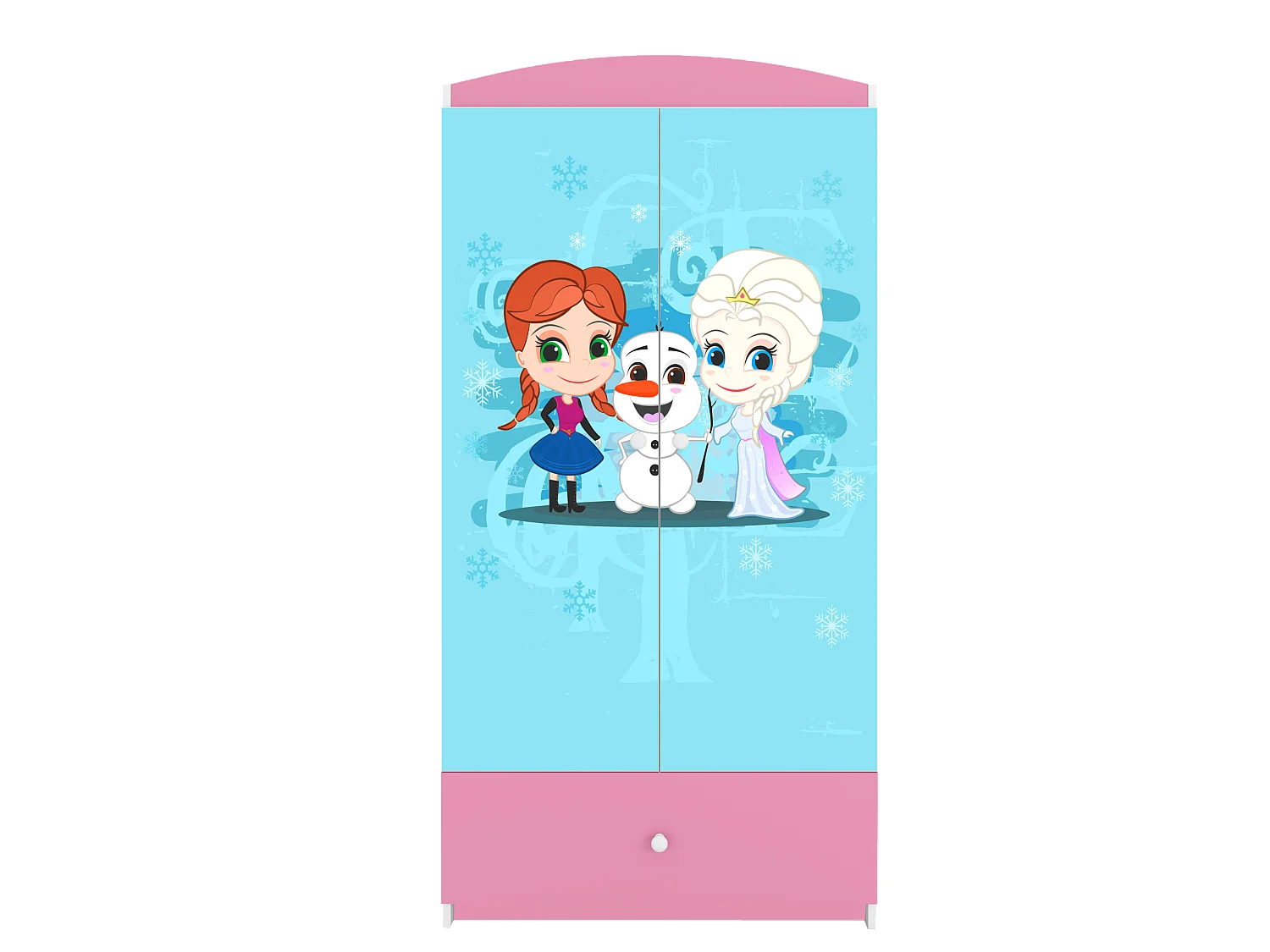 Kinderkleiderschrank Babydreams Drehtürenschrank Kleiderschrank Eisberg Hellrosa