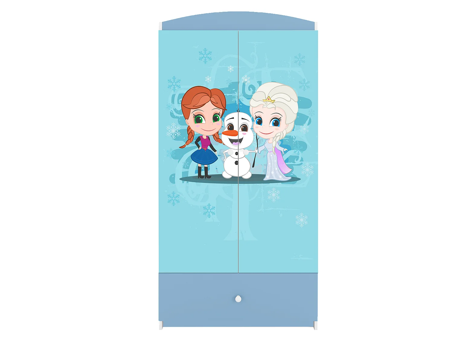 Kinderkleiderschrank Babydreams Drehtürenschrank Kleiderschrank Eisberg Blau