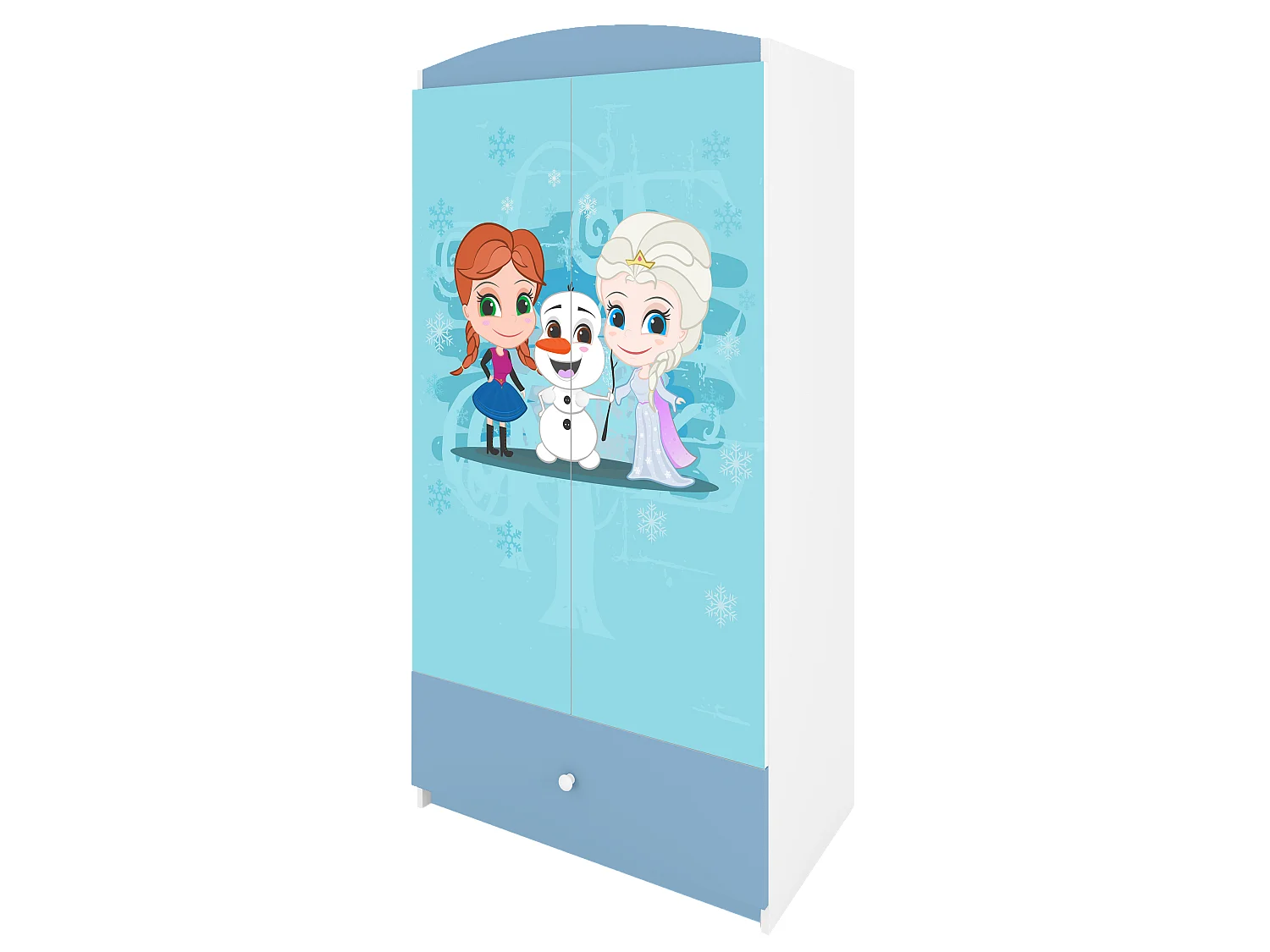 Kinderkleiderschrank Babydreams Drehtürenschrank Kleiderschrank Eisberg Blau