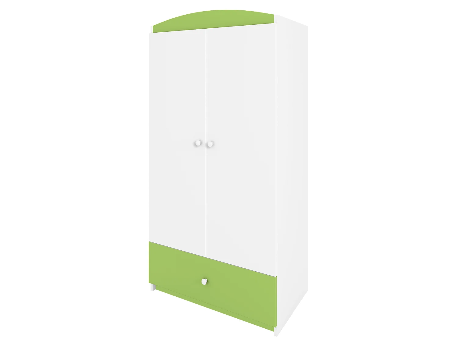 Kinderkleiderschrank Babydreams Drehtürenschrank Kleiderschrank Basic Grün