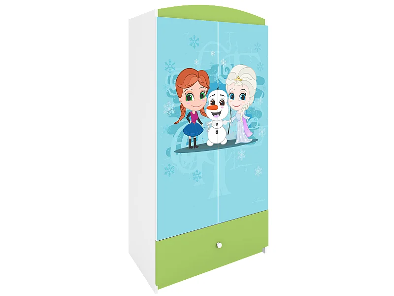 Kinderkleiderschrank Babydreams Drehtürenschrank Kleiderschrank Eisberg Grün