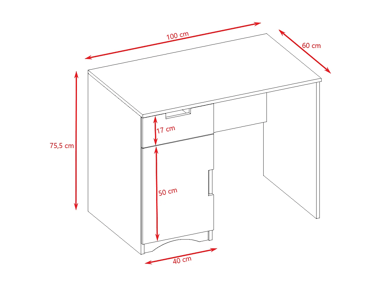 Ergonomischer Kinderschreibtisch CLASSIC - Verstellbar, robust und platzsparend