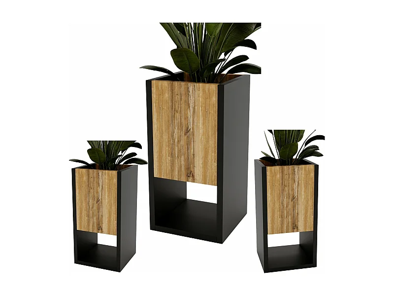 Blumenständer für Innenräume, Blumenkasten ohne Einsatz, Pflanzkasten 45x22,6x22,6cm