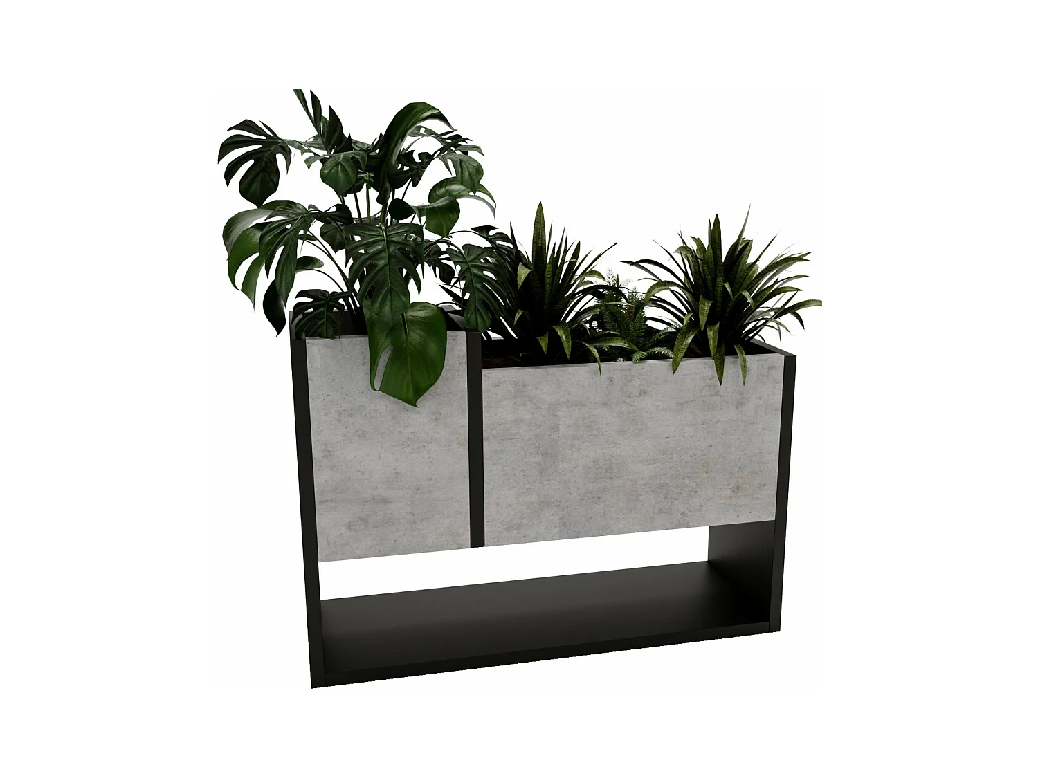 Blumenständer für Innenräume, Blumenkasten ohne Einsatz, Pflanzkasten 45x64,5x22,6cm