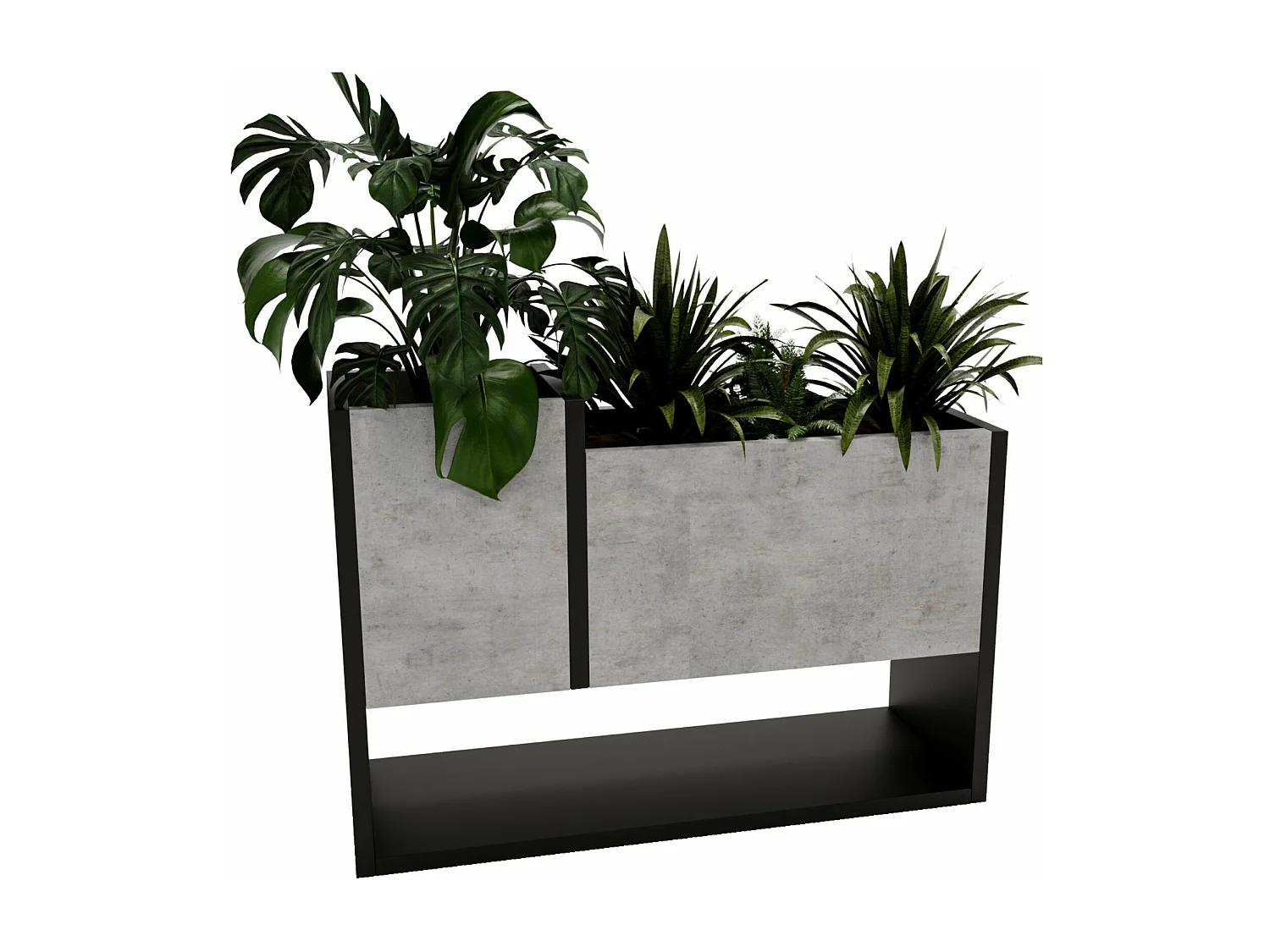 Blumenständer für Innenräume, Blumenkasten ohne Einsatz, Pflanzkasten 45x64,5x22,6cm