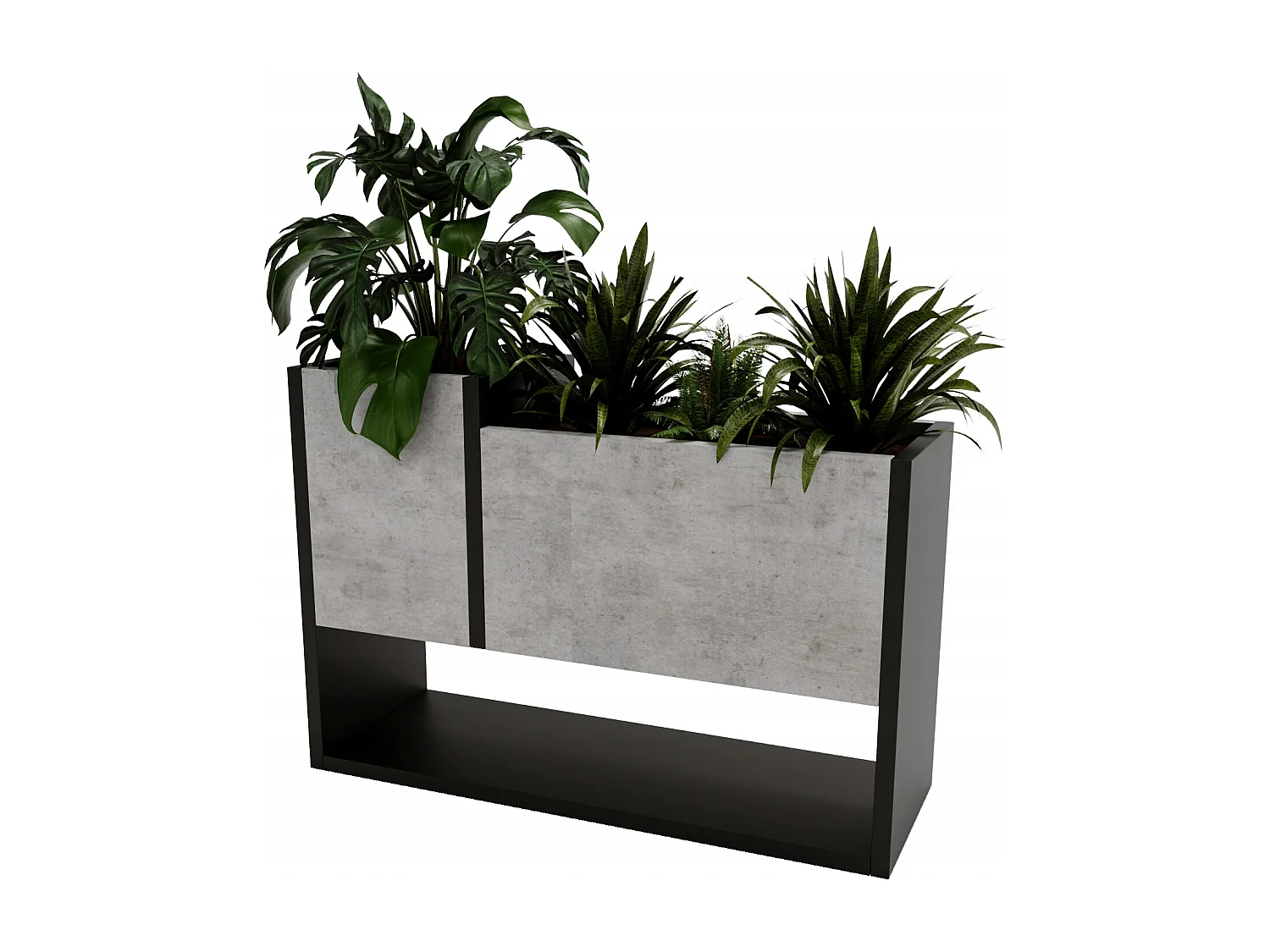 Blumenständer für Innenräume, Blumenkasten ohne Einsatz, Pflanzkasten 45x64,5x22,6cm