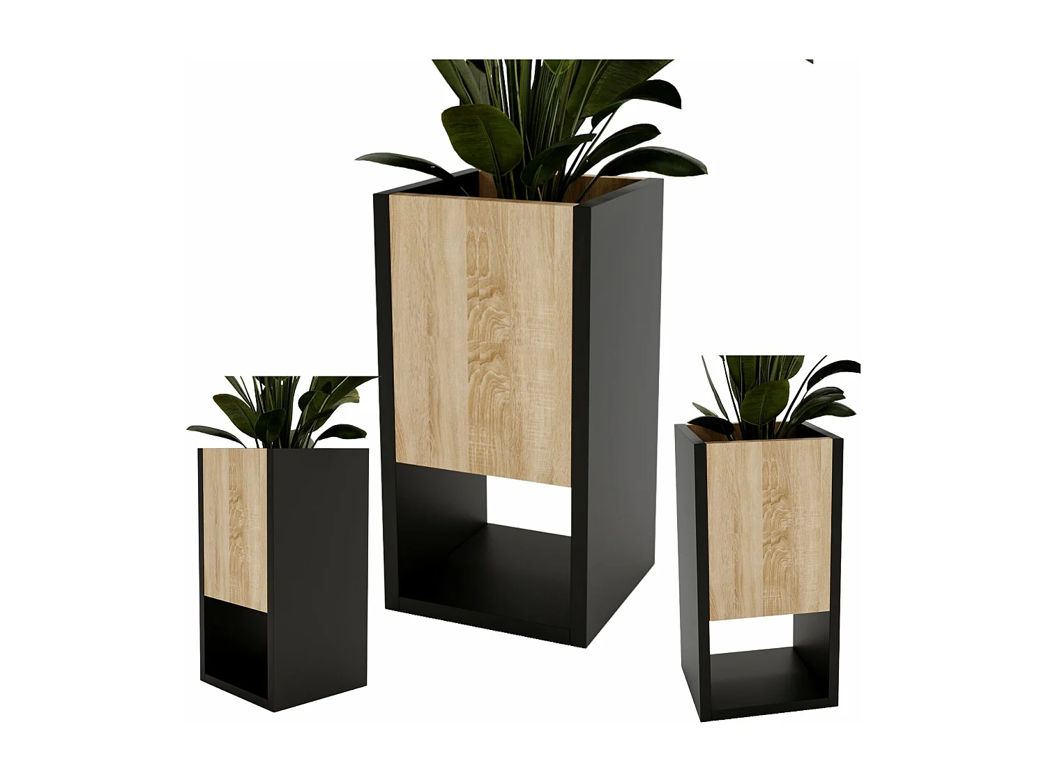 Blumenständer für Innenräume, Blumenkasten ohne Einsatz, Pflanzkasten 45x22,6x22,6cm