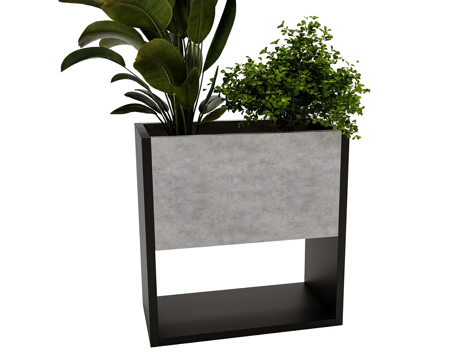 Blumenständer für Innenräume, Blumenkasten ohne Einsatz, Pflanzkasten 45x44x22,6cm