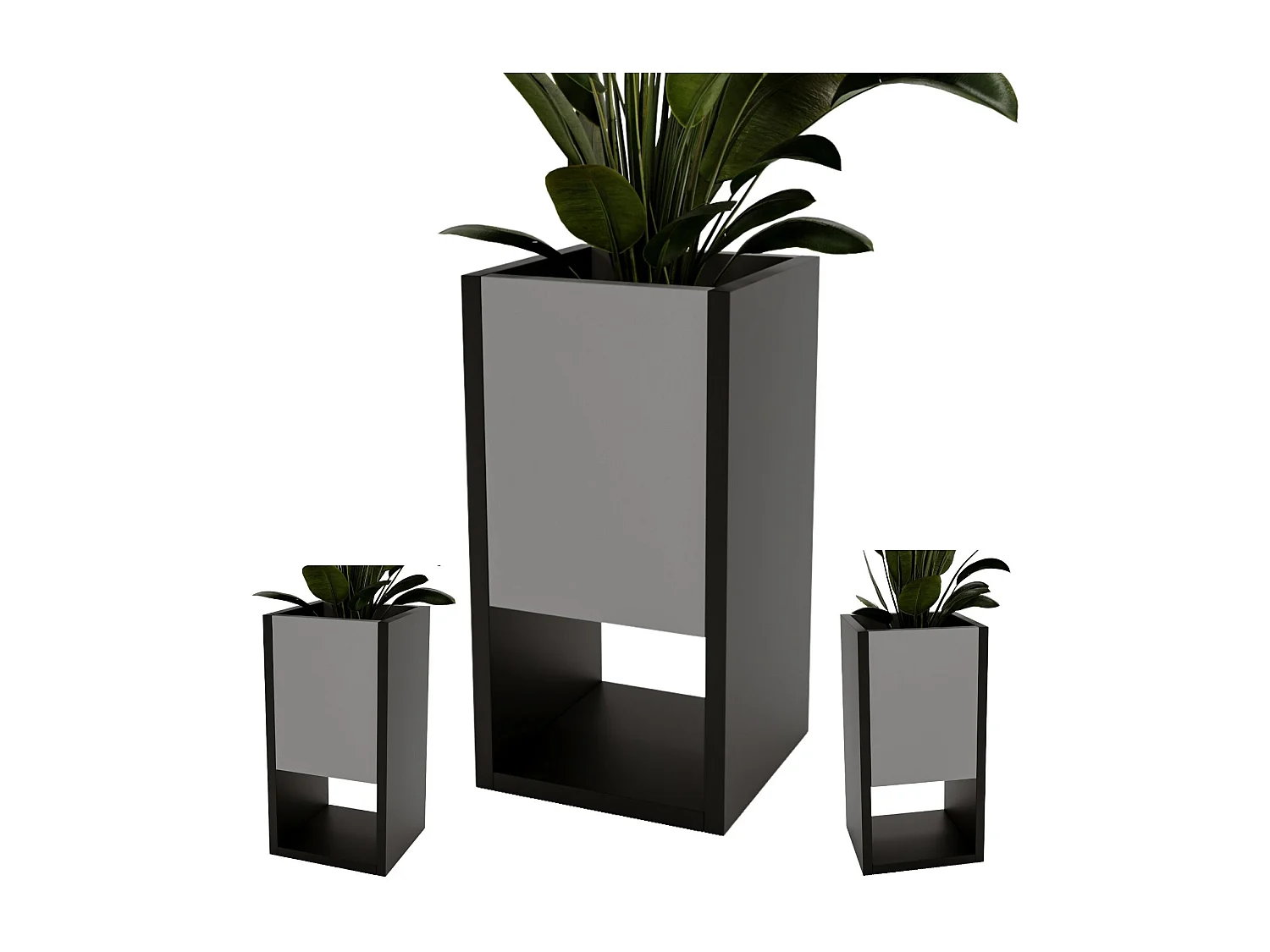 Blumenständer für Innenräume, Blumenkasten ohne Einsatz, Pflanzkasten 45x22,6x22,6cm