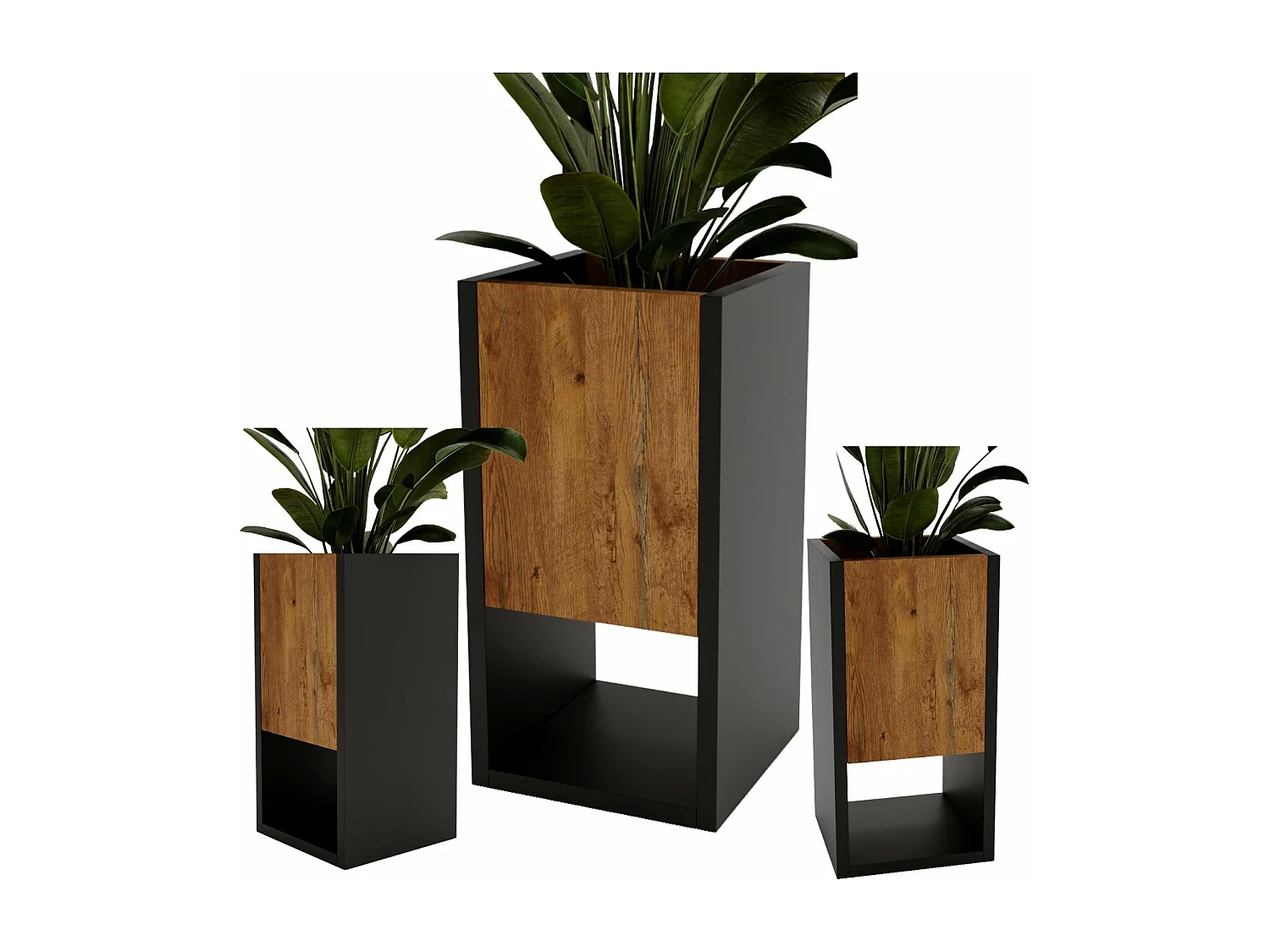 Blumenständer für Innenräume, Blumenkasten ohne Einsatz, Pflanzkasten 45x22,6x22,6cm