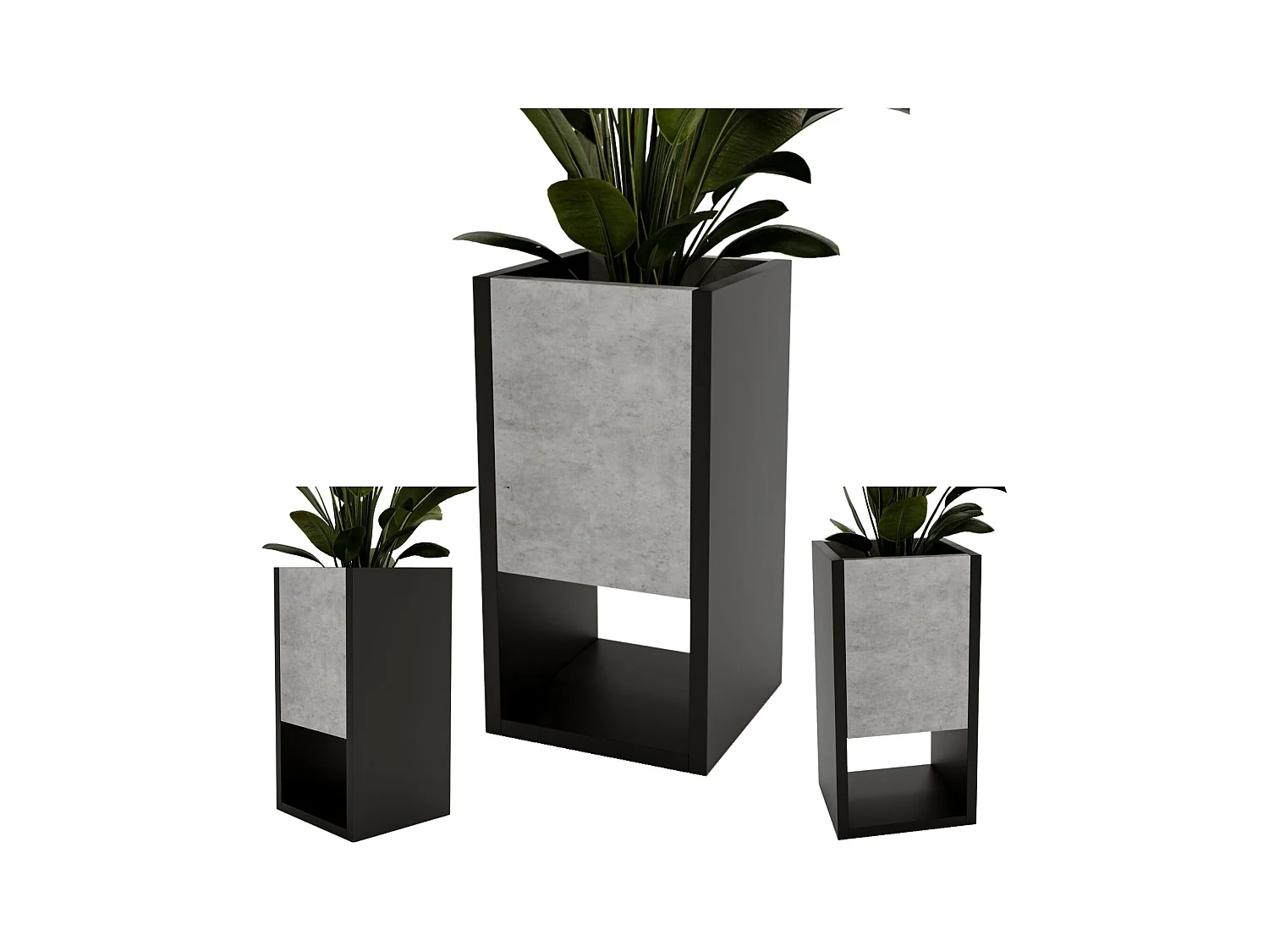 Blumenständer für Innenräume, Blumenkasten ohne Einsatz, Pflanzkasten 45x22,6x22,6cm