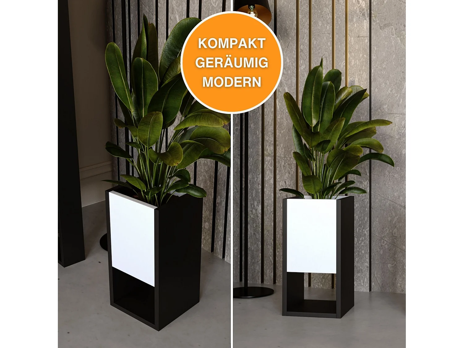 Blumenständer für Innenräume, Blumenkasten ohne Einsatz, Pflanzkasten 45x22,6x22,6cm