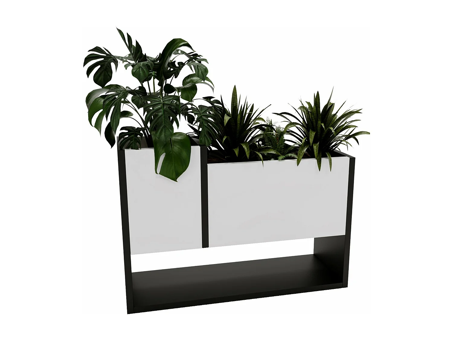 Blumenständer für Innenräume, Blumenkasten ohne Einsatz, Pflanzkasten 45x64,5x22,6cm