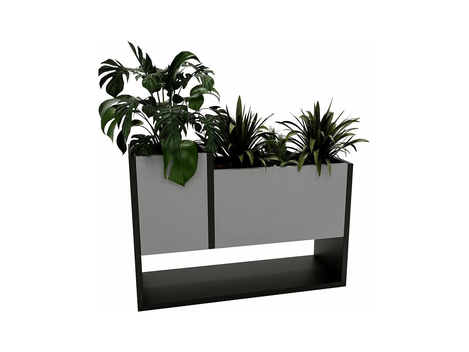 Blumenständer für Innenräume, Blumenkasten ohne Einsatz, Pflanzkasten 45x64,5x22,6cm
