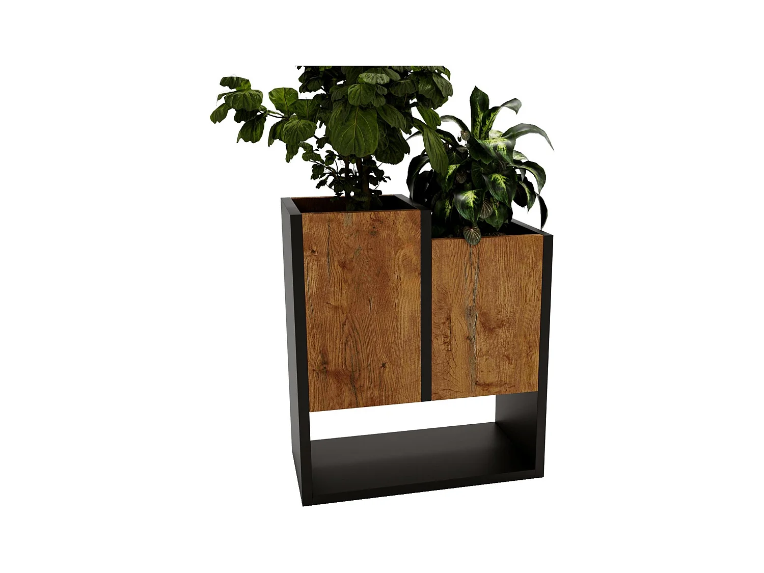 Blumenständer für Innenräume, Blumenkasten ohne Einsatz, Pflanzkasten 50x44x22,6cm