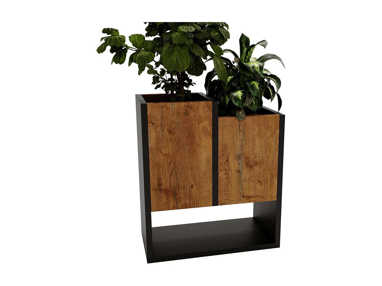 Blumenständer für Innenräume, Blumenkasten ohne Einsatz, Pflanzkasten 50x44x22,6cm