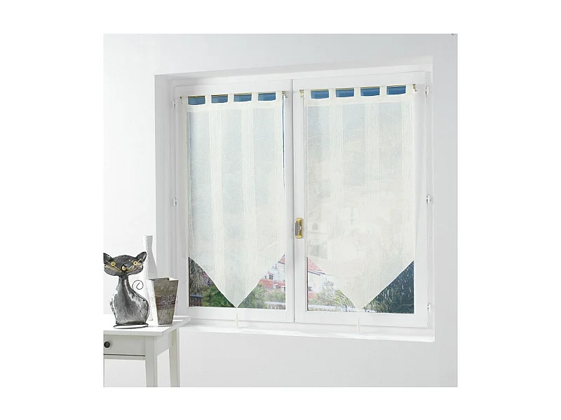 Paire de Voilages "Salina" 60x160cm Naturel