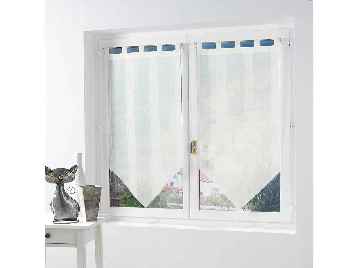 Paire de Voilages "Salina" 60x160cm Naturel