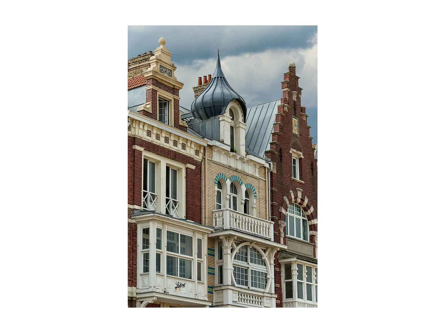 Tableau sur toile maison à Dunkerque 30x45 cm