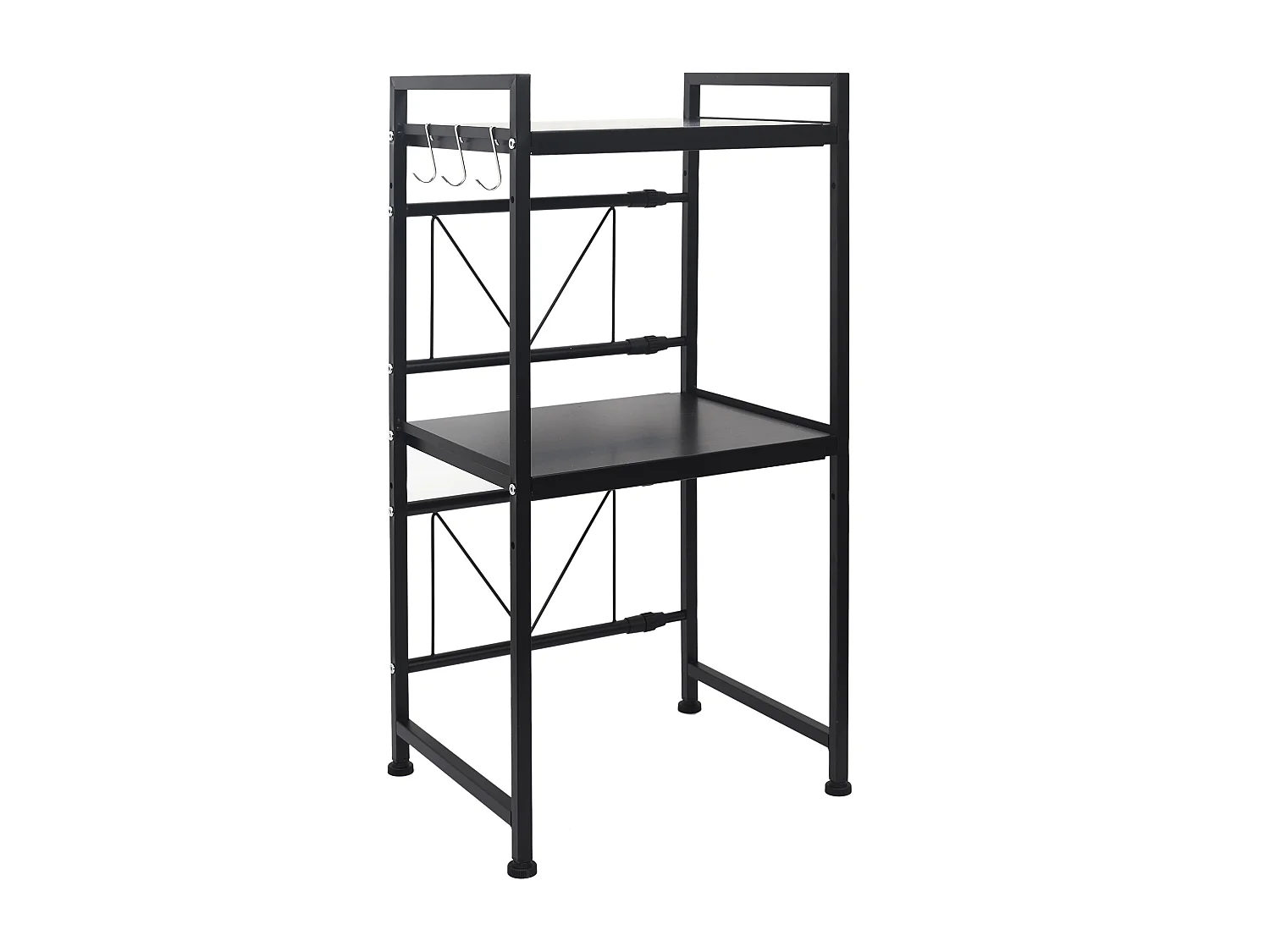 Organisateur Micro-ondes Modulable 40-60cm Noir