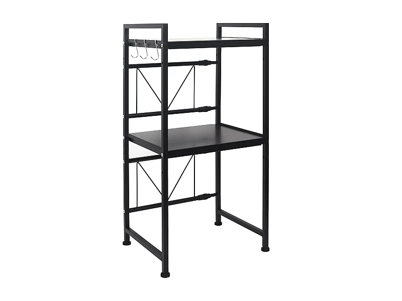 Organisateur Micro-ondes Modulable 40-60cm Noir