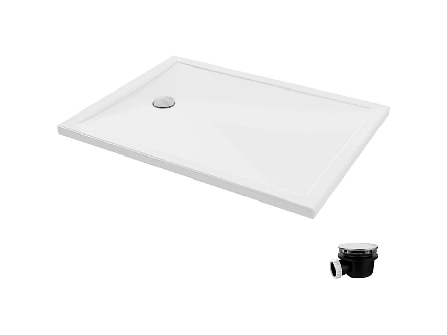 Receveur de douche 120 x 90 JACOB DELAFON Gaspard bonde à gauche + bonde Gaspard