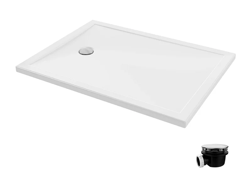 Receveur de douche 120 x 90 JACOB DELAFON Gaspard bonde à gauche + bonde Gaspard