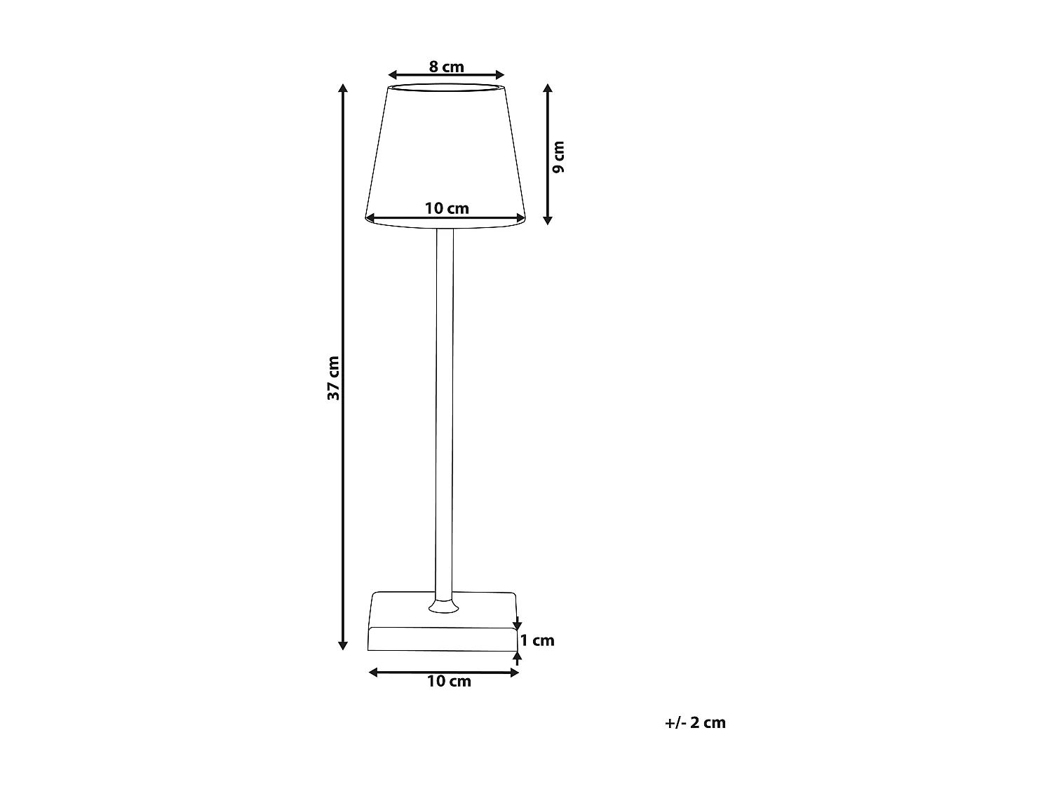 Candeeiro de mesa LED sem fios VALIRA Metal Branco