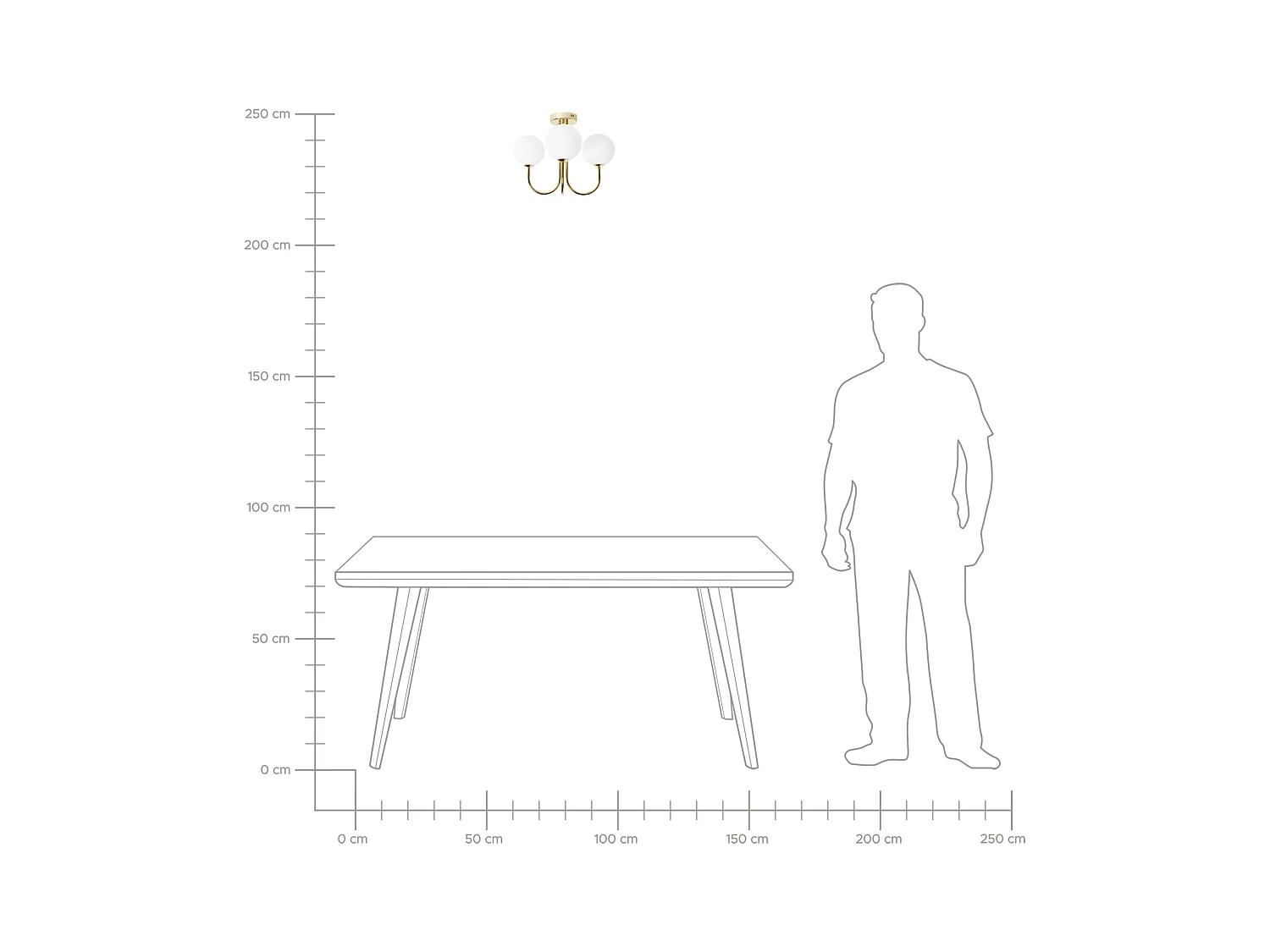 Lámpara de techo SHIRE Vidrio Blanco