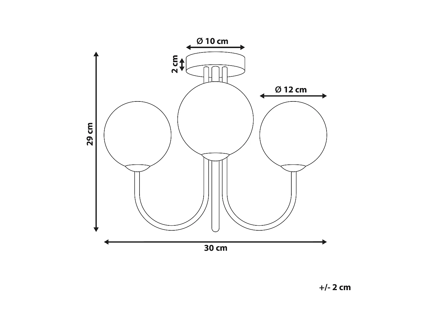 Lámpara de techo SHIRE Vidrio Blanco